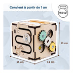 Cube D'Activités Multi-Sens Montessori