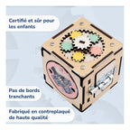 Cube D'Activités Multi-Sens Montessori