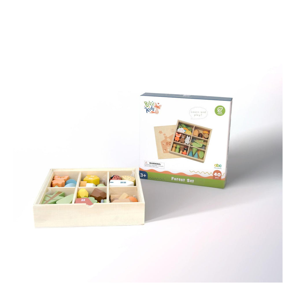 Montessori Wooden Figurine Set – The Forest
