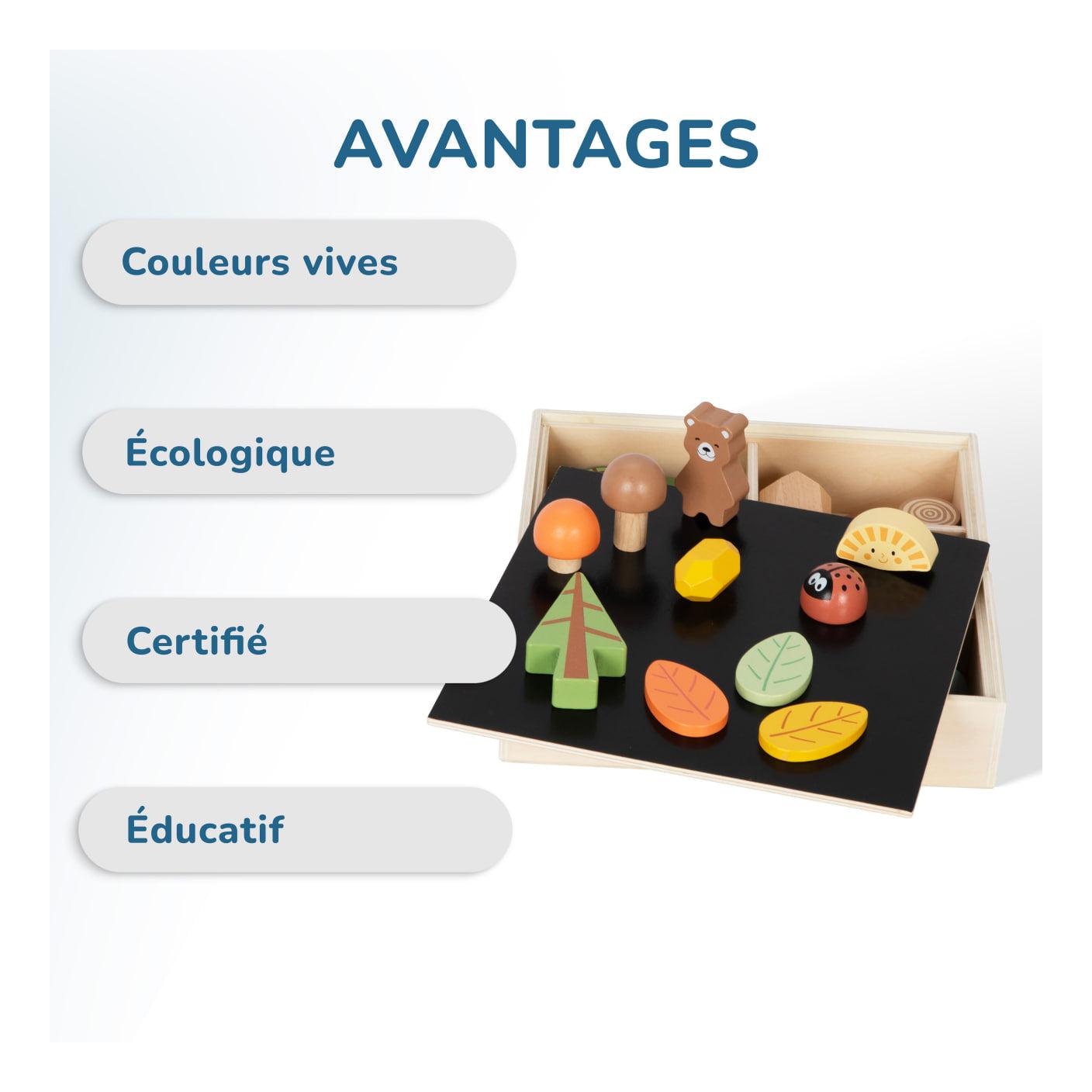 Montessori Wooden Figurine Set – The Forest