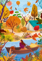 Puzzle 1000 Pièces Pieces & Peace - Couleurs d'AutomnePieces & Peace