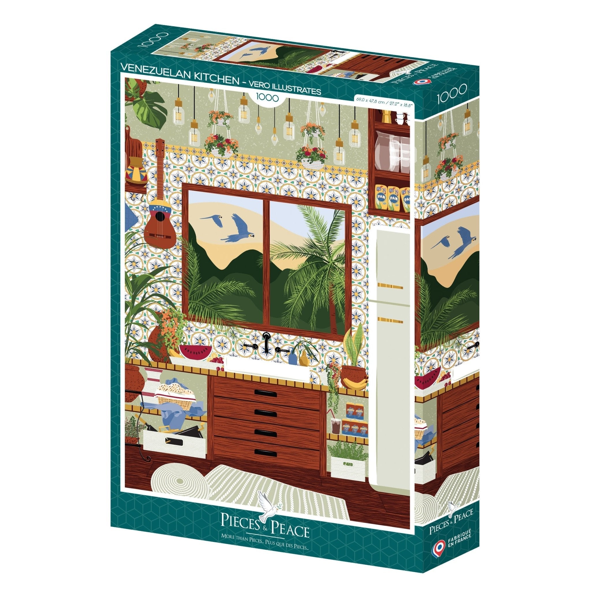 Puzzle 1000 Pièces Pieces & Peace - Cuisine VénézuéliennePieces & Peace