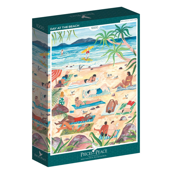 Pieces & Peace 1000 Piece Puzzle - Day at the BeachPieces & Peace