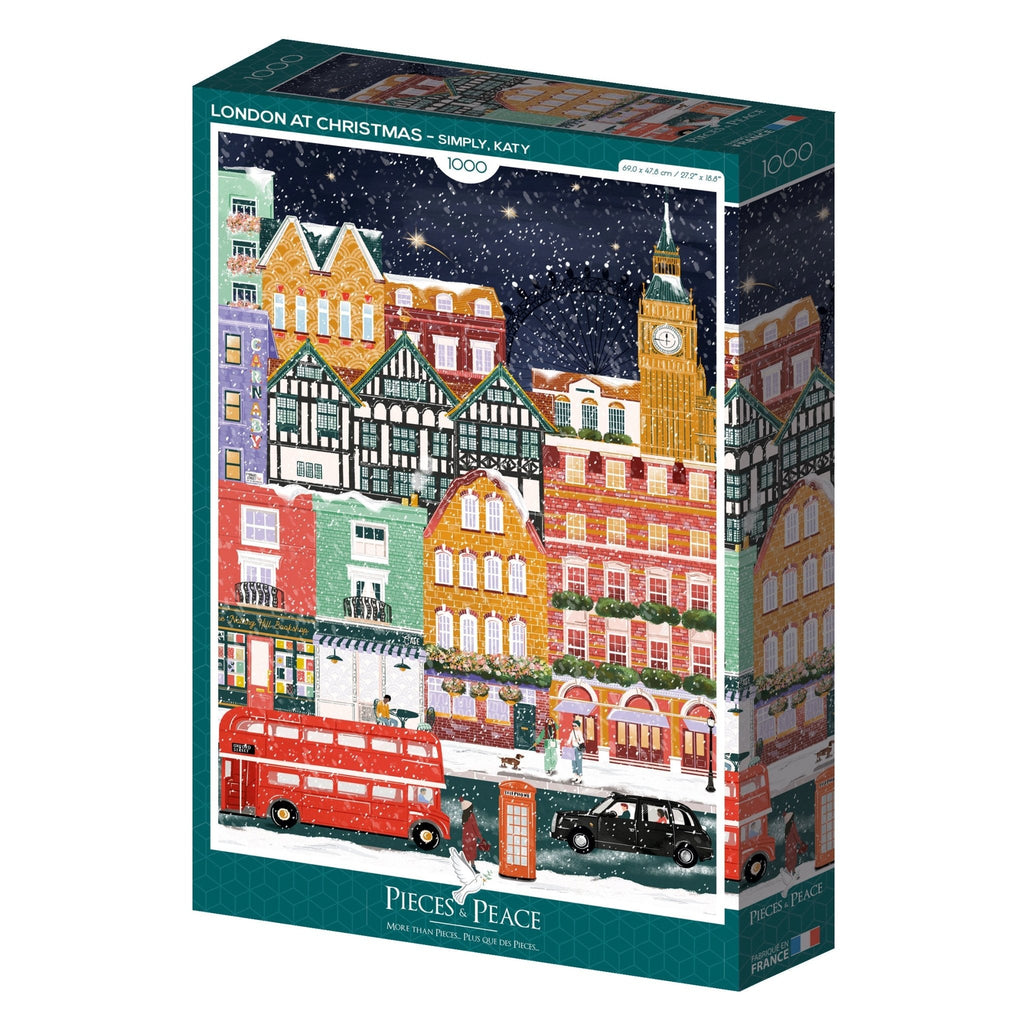 Puzzle 1000 Pièces Pieces & Peace - Londres à NoëlPieces & Peace