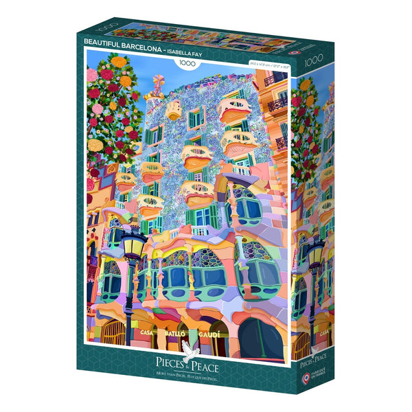 Pieces & Peace 1000 Piece Puzzle - Magnificent BarcelonaPieces & Peace