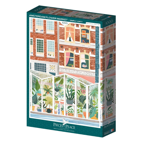 Pieces & Peace 1000 Piece Puzzle - Amsterdam Flower MarketPieces & Peace