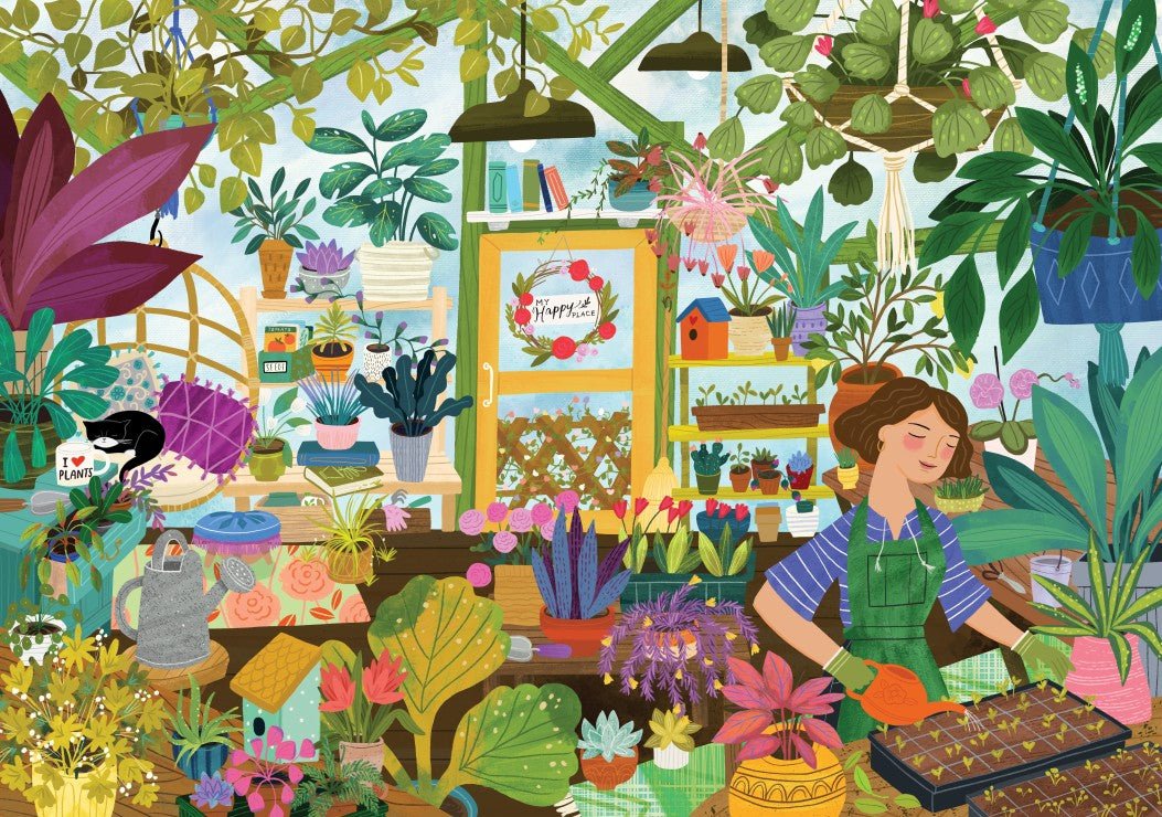 Puzzle 1000 Pièces Pieces & Peace - Mon Lieu Préféré : la SerrePieces & Peace