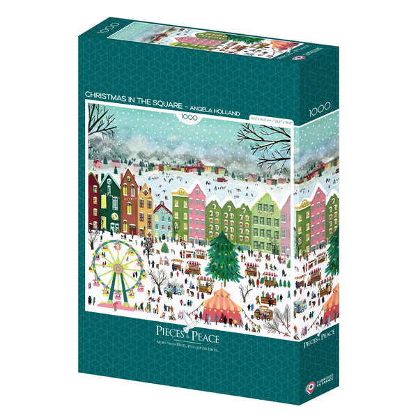 Pieces & Peace 1000 Piece Puzzle - Christmas on the SquarePieces & Peace