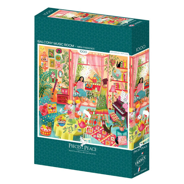 1000 Piece Puzzle Pieces & Peace - Music Room with ViewPieces & Peace
