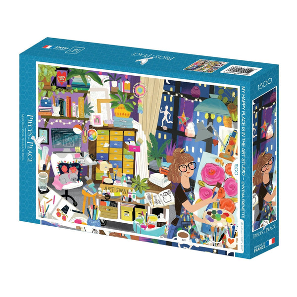 1500 Piece Puzzle Pieces & Peace - My Favorite Place: the Art WorkshopPieces & Peace
