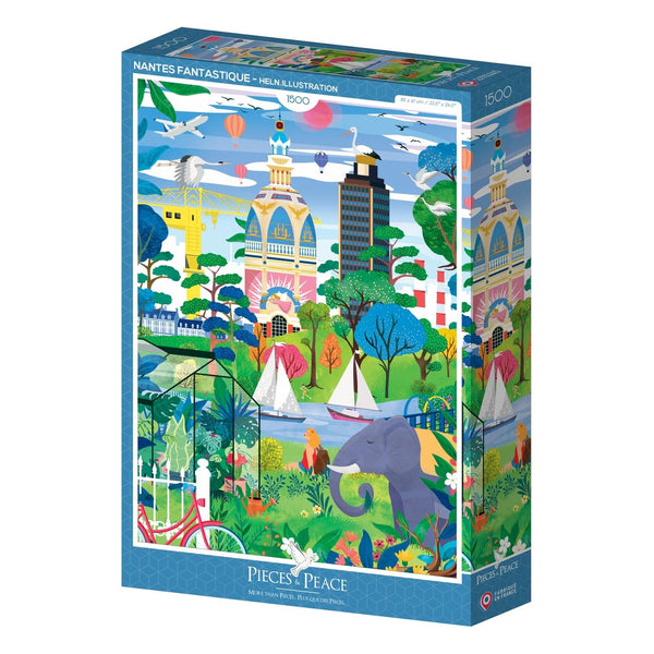 1500 Piece Puzzle Pieces & Peace - Nantes FantastiquePieces & Peace