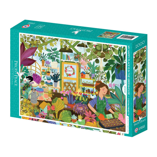 2000 Piece Puzzle Pieces & Peace - My Favorite Place: the GreenhousePieces & Peace