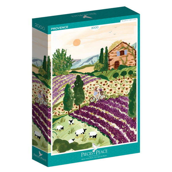 2000 Piece Puzzle Pieces & Peace - ProvencePieces & Peace
