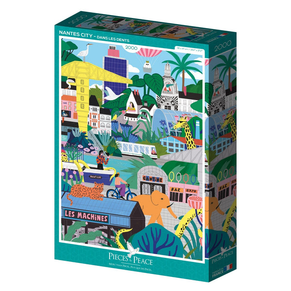 2000 Piece Puzzle Pieces & Peace - City of NantesPieces & Peace
