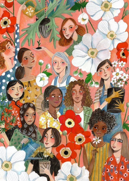 Puzzle 500 Pièces Pieces & Peace - Femmes au JardinPieces & Peace
