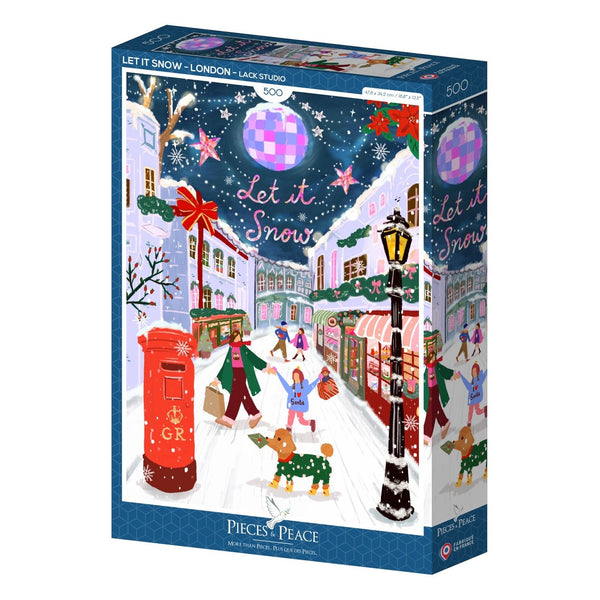 500 Piece Puzzle Pieces & Peace - Let it Snow - LondonPieces & Peace