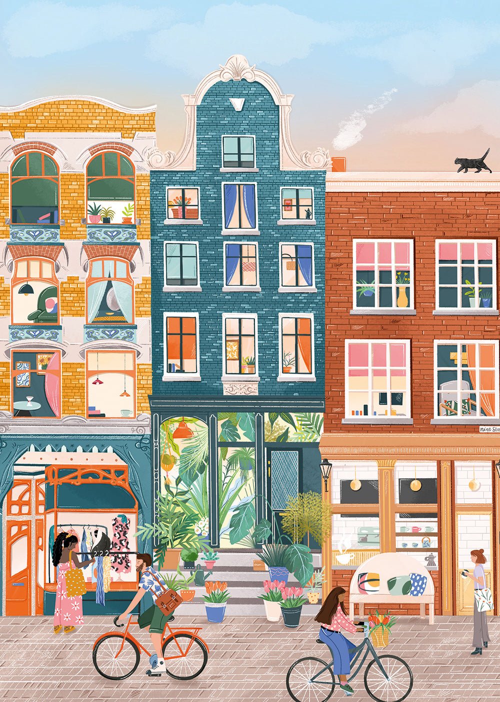 Puzzle 500 Pièces Pieces & Peace - Neuf Rues, AmsterdamPieces & Peace