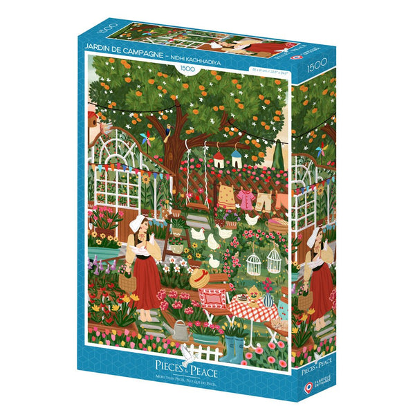 Puzzle de 1500 pièces - Jardin de CampagnePieces & Peace