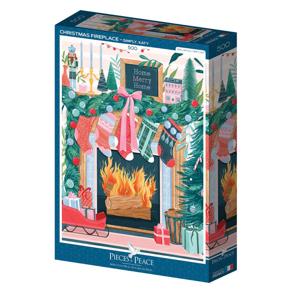 500 piece puzzle - Christmas FireplacePieces & Peace