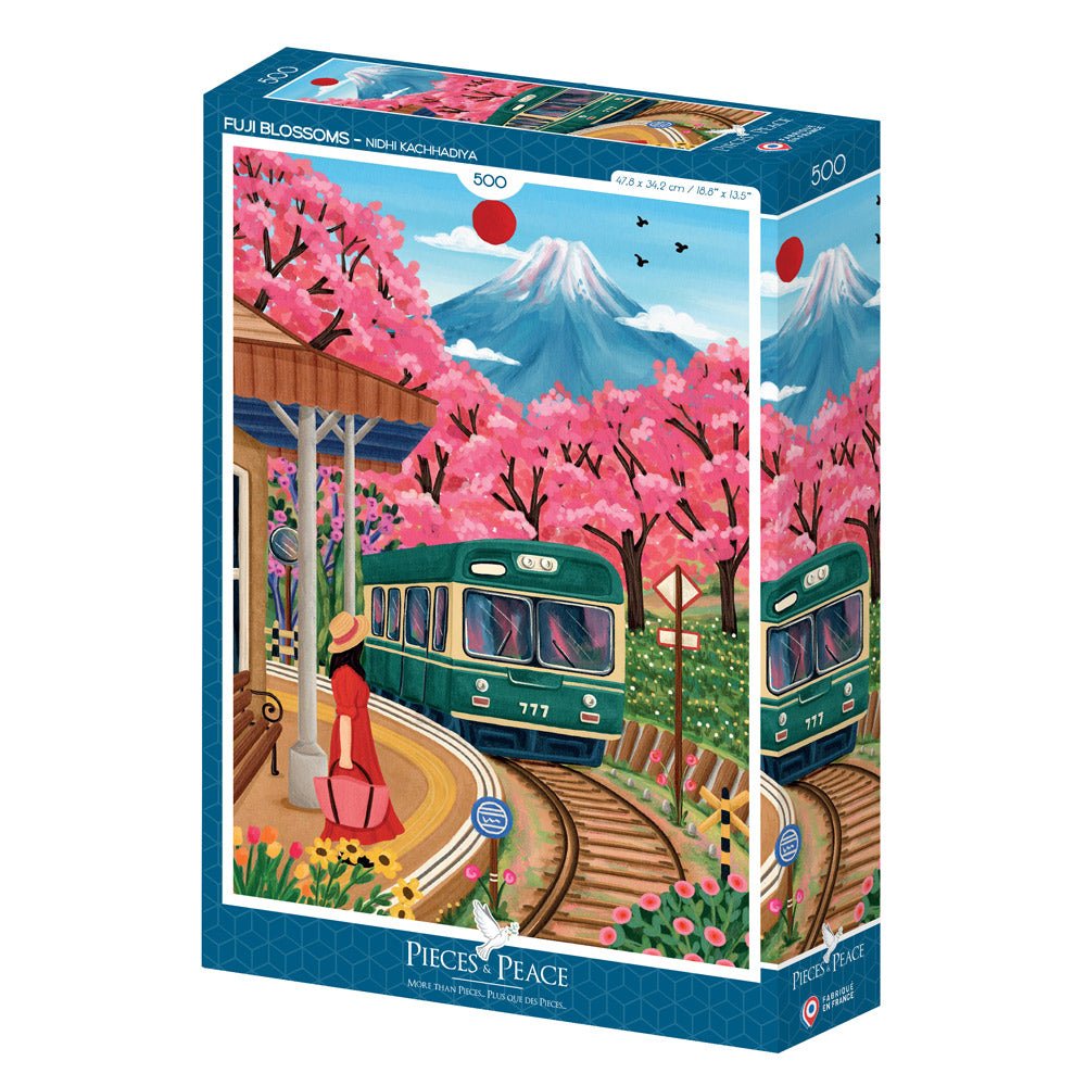 Puzzle de 500 pièces - Fuji BlossomsPieces & Peace