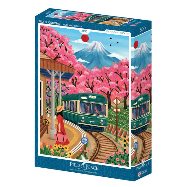 Puzzle de 500 pièces - Fuji BlossomsPieces & Peace