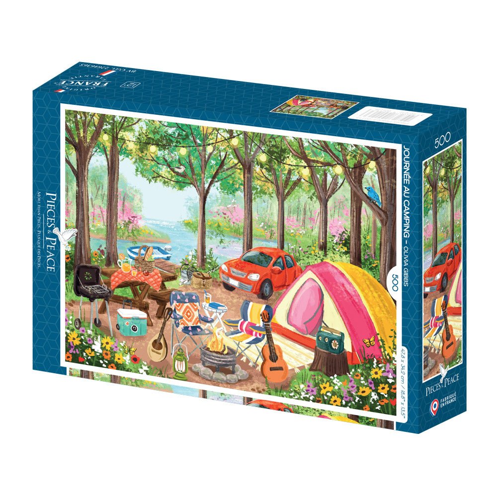 Puzzle de 500 pièces - Journée au CampingPieces & Peace