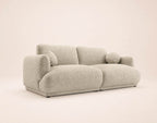 Pietro - Canapé Droit 3 Places - Tissu Texturé - Beige