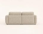 Pietro - Canapé Droit 3 Places - Tissu Texturé - Beige