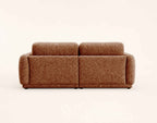 Pietro - Straight 3-Seater Sofa - Textured Fabric - Terracotta