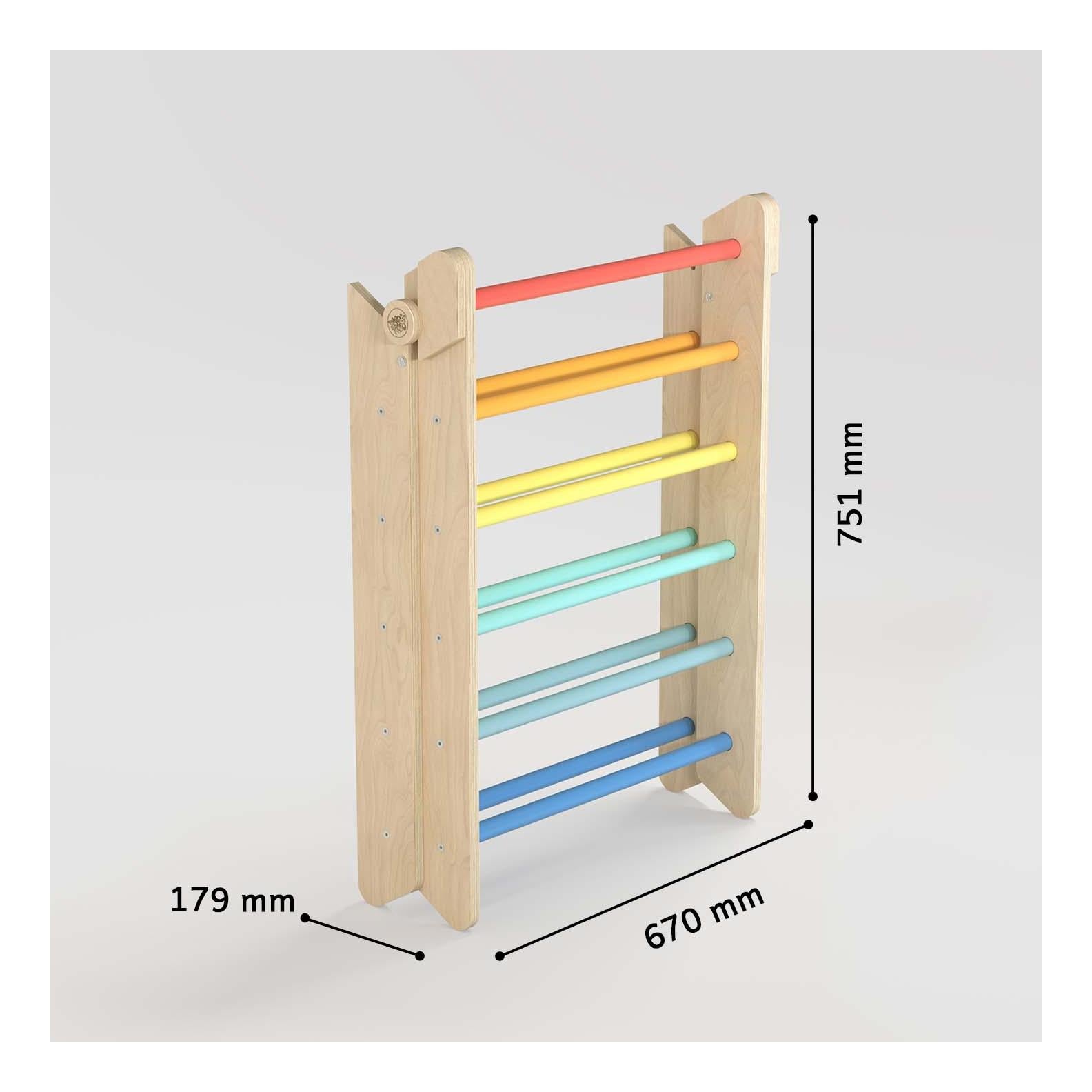 Triangle De Pikler + Grand Toboggan Double Face + Bascule D'Équilibre