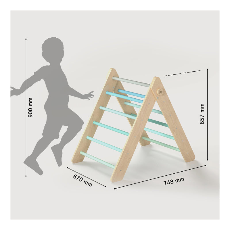 Grand Triangle De Pikler + 2 Planches Double Face + Bascule D'Équilibre