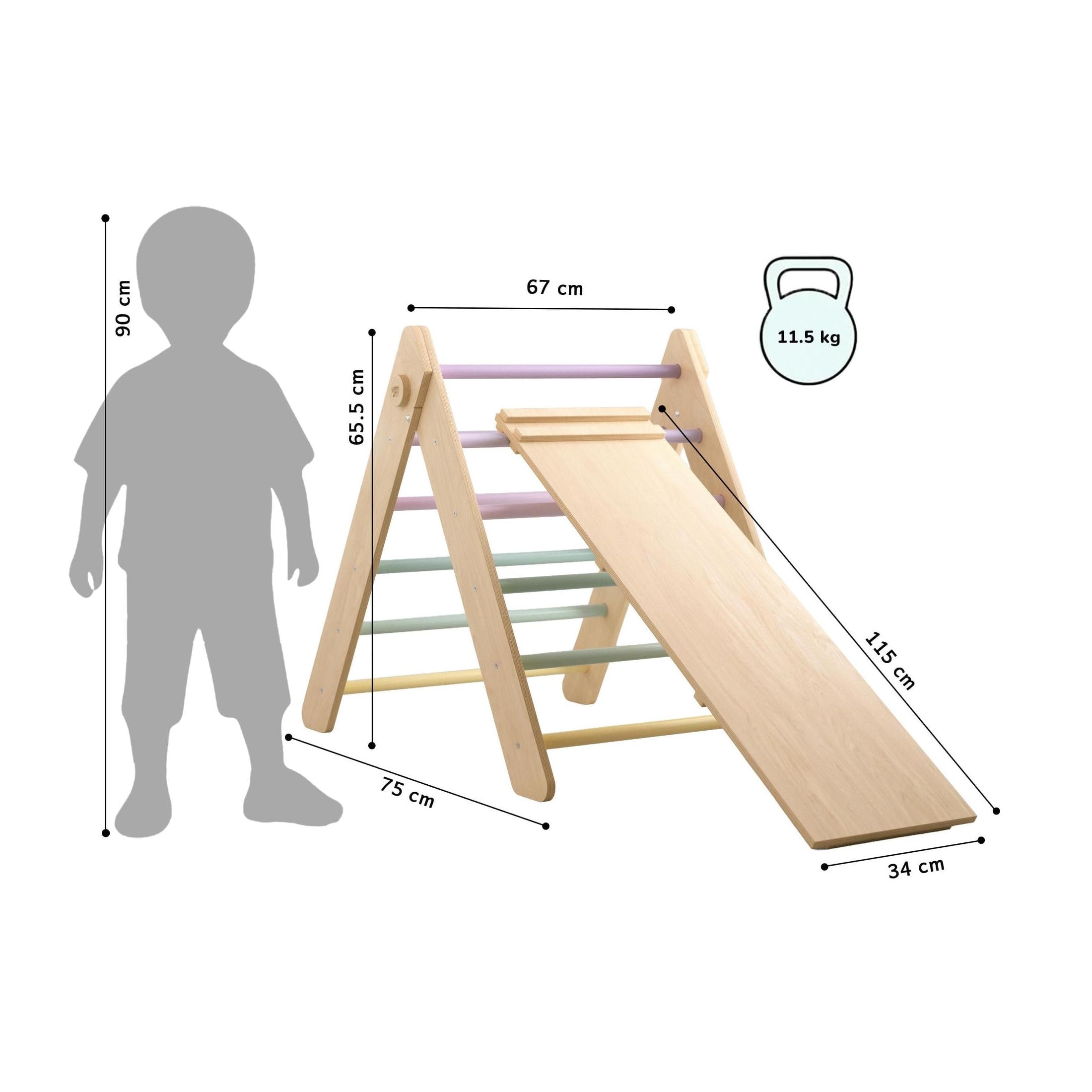 Triangle De Pikler + Grand Toboggan Double Face