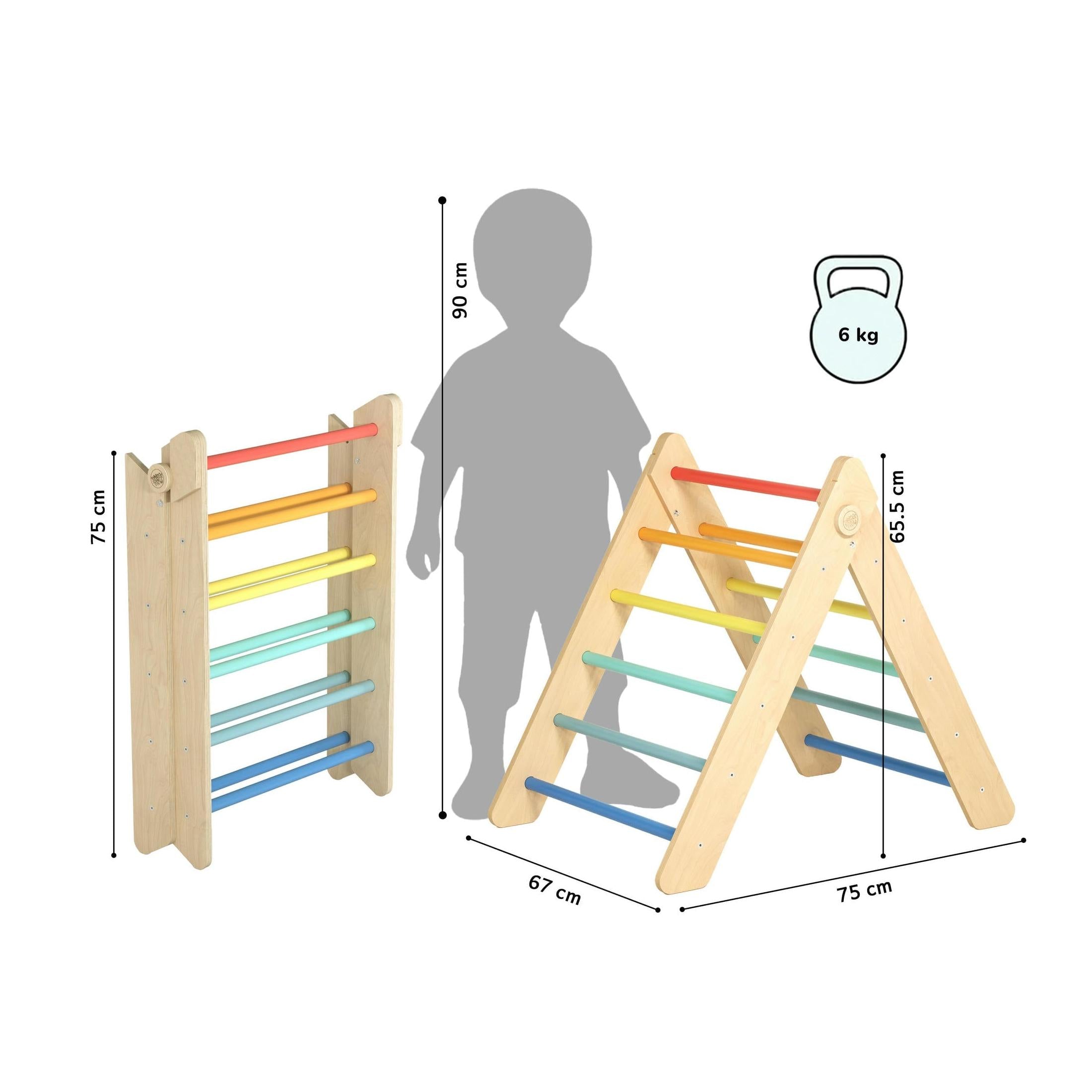 Triangle De Pikler + Grand Toboggan Double Face