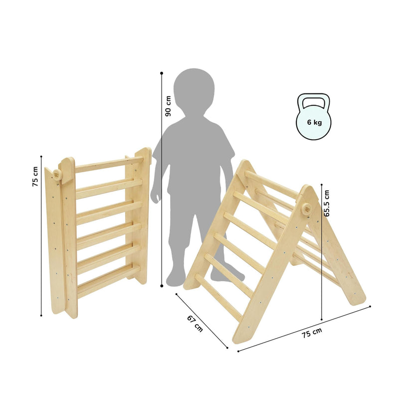 Triangle De Pikler + Grand Toboggan Double Face