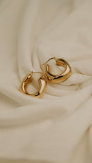 Créoles acier inoxydable doré