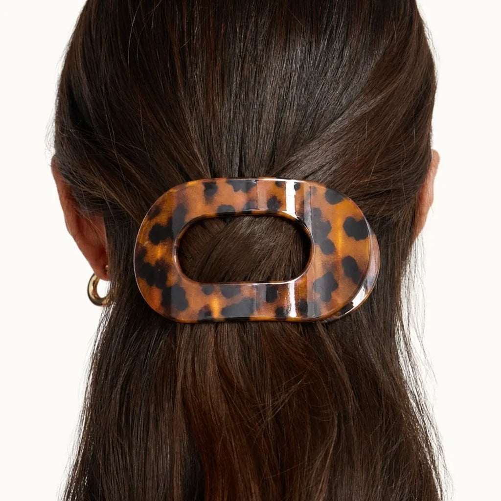 Flat Tortoiseshell Hair Clip