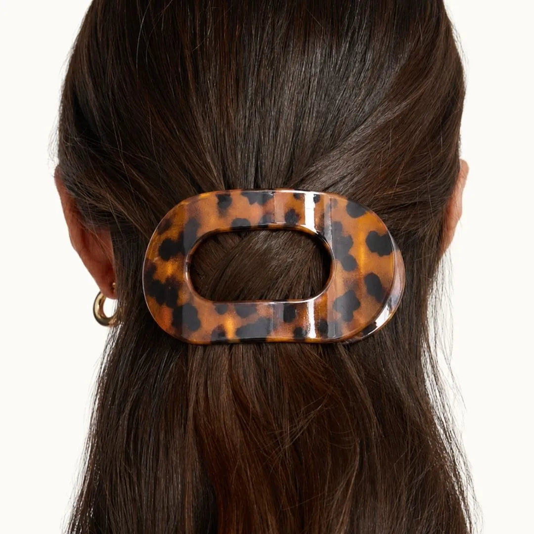 Flat Tortoiseshell Hair Clip