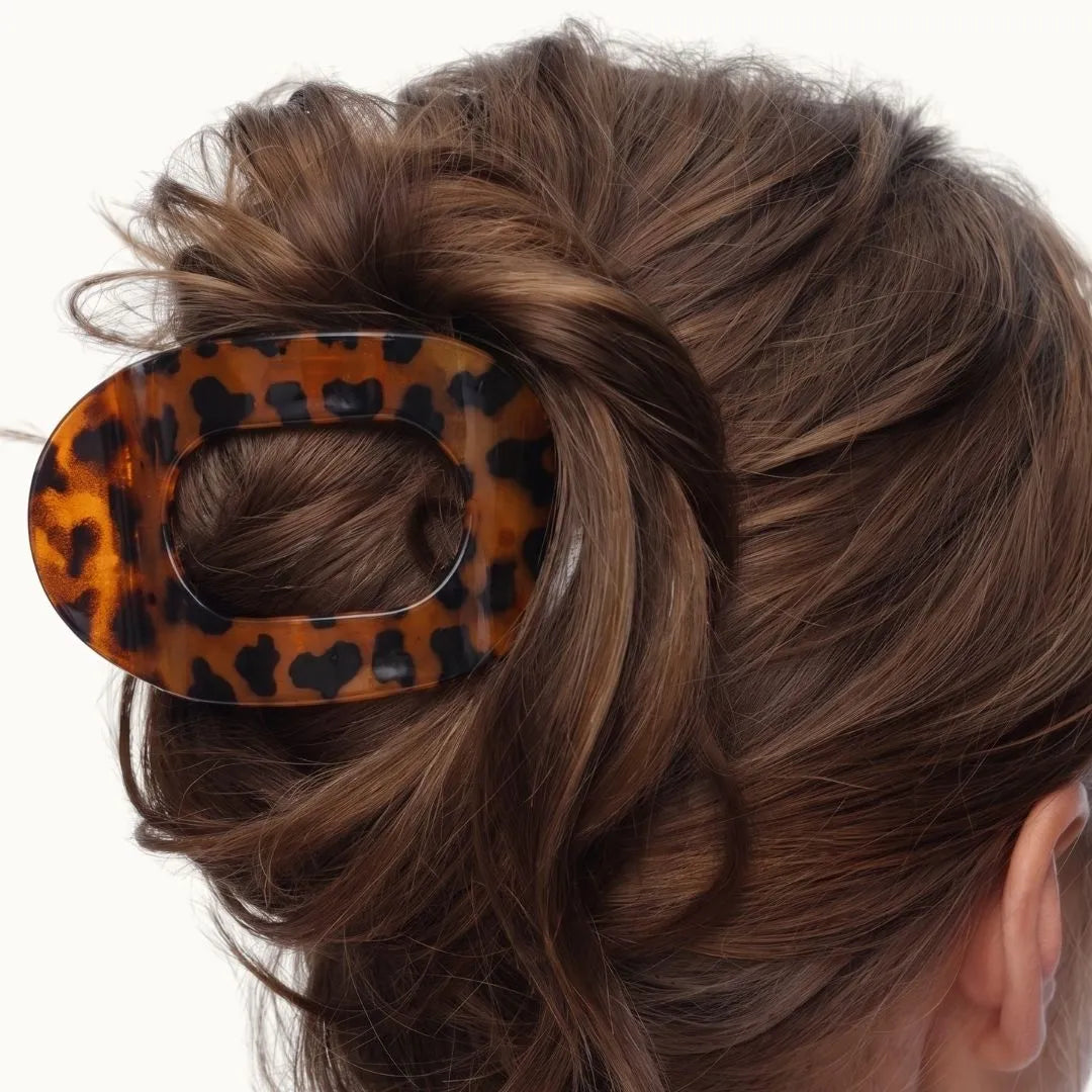 Flat Tortoiseshell Hair Clip