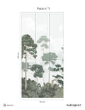 Pinewood Mural - Pine Green