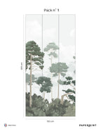 Pinewood Mural - Pine Green
