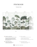 Pinewood Mural - Pine Green