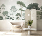 Pinewood Mural - Pine Green