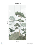 Pinewood Mural - Pine Green