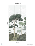 Pinewood Mural - Pine Green