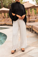 PIO Pois Blanc - Pantalon Plissé