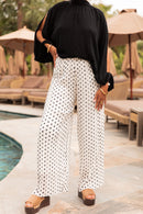 PIO Pois Blanc - Pantalon Plissé