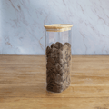 Recipiente De Conservación Rectangular De Vidrio Y Bambú - 1,8 L - Transparente