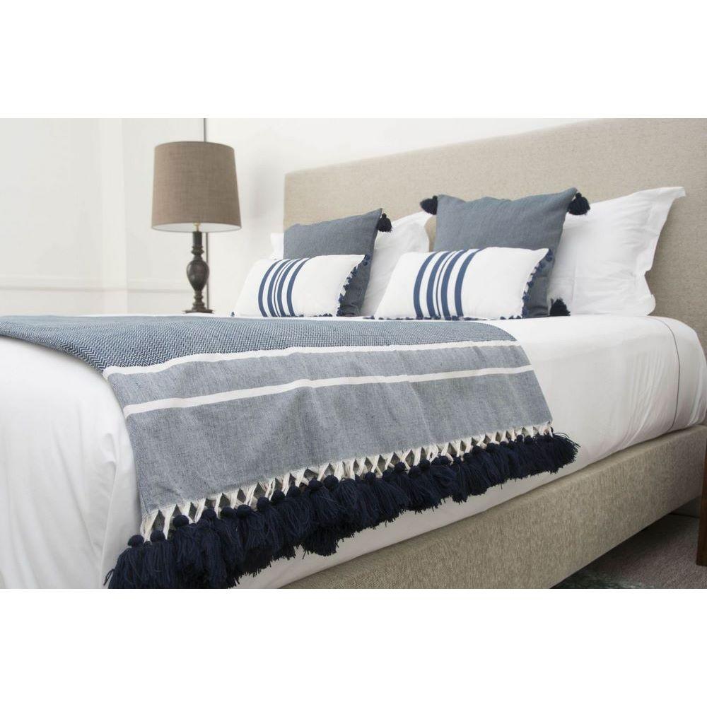Stockholm - Plaid - Coton - Bleu