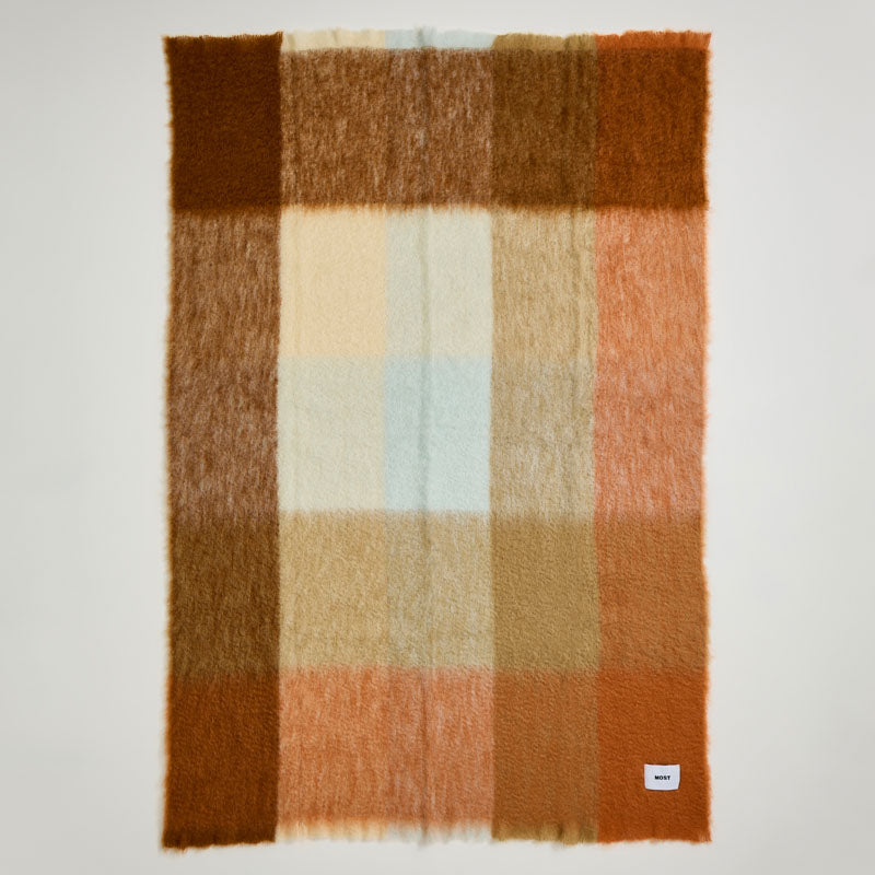 Plaid Mohair - Marron
