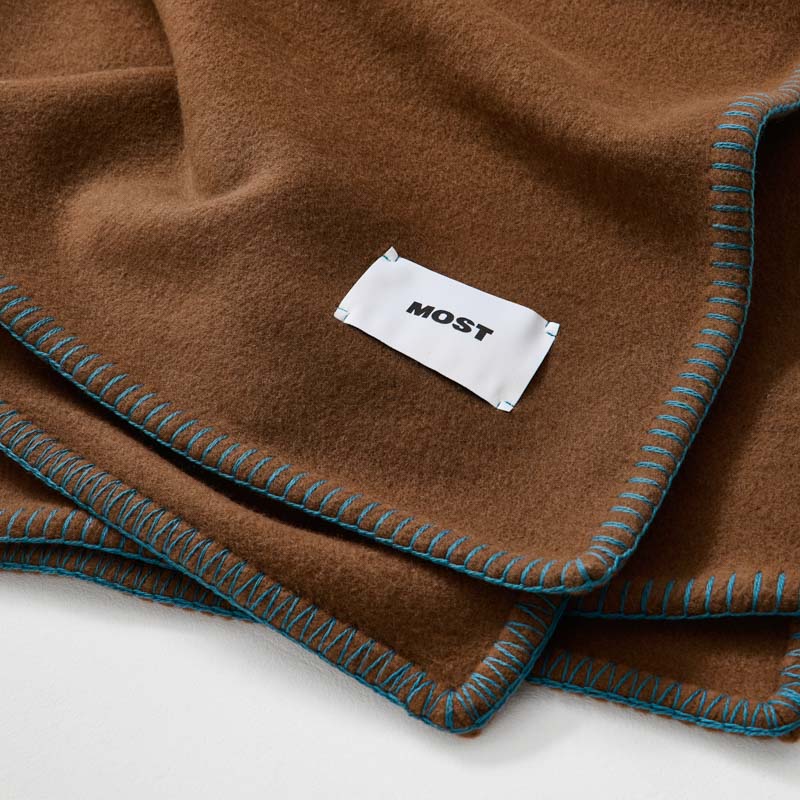 Plaid Merino - 100% Lana Extrafina - Cacao